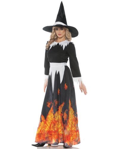 Set the night ablaze: rocking a fierce flaming witch costume